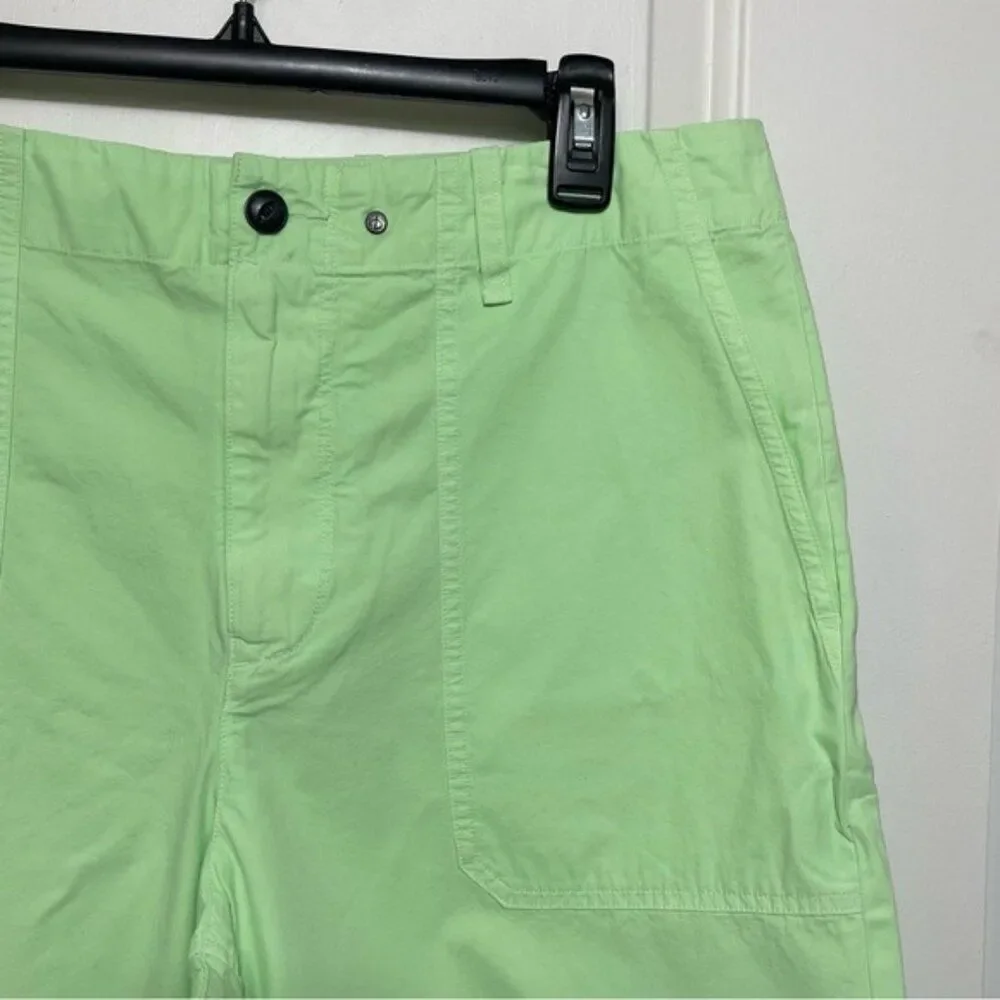 Rag & Bone Cliffe Peached Cotton Field Shorts in Green Size 33